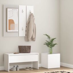 Berkfield Home Hallway Furniture Set White Engineered Wood