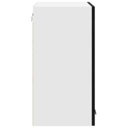 Berkfield Home Hanging Glass Cabinet in Black Oak - 60x31x60 cm, Made from Engin - Size: 60 x 31 x 60 cm - thumbnail 8