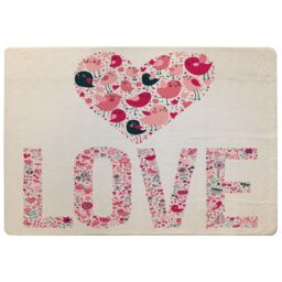 Benjamin Tate Design Love Hearts Rug in Natural - Size: Large - thumbnail 1