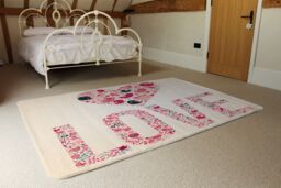 Benjamin Tate Design Love Hearts Rug in Natural - Size: Large - thumbnail 3