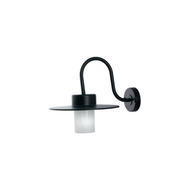 Netlighting YORK Outdoor Dome Wall Light Black IP44 39.5x30x31.5cm - Size: 39.5x30x31.5 cm - image 1