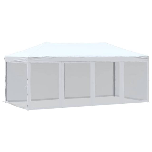 Berkfield Home Folding Party Tent with Sidewalls White 3x6 m - image 1