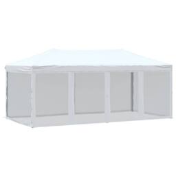Berkfield Home Folding Party Tent with Sidewalls White 3x6 m - thumbnail 1