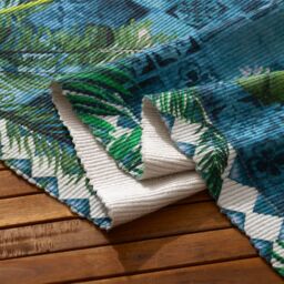 Paoletti Majorelle Printed Indoor/Outdoor Rug in Blue - Size: 120 cm x 170 cm - thumbnail 3