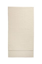 Bianca 'Zero Twist Satin Stitch' Cotton Towel in Cream - thumbnail 5