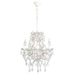 Berkfield Home Stunning Chandelier with 2800 Crystals E14 in White - thumbnail 2