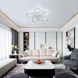 NIVOR 7 Blade Reversible LED Dimmable Ceiling Fan with Light & Remote in White - thumbnail 3