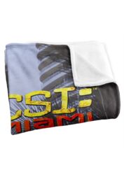 ViacomCBS/Nickelodeon Csi Miami Blue Sky Silky Touch Super Soft Throw Blanket 152 X 127 cm in White - thumbnail 3