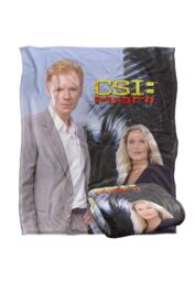 ViacomCBS/Nickelodeon Csi Miami Blue Sky Silky Touch Super Soft Throw Blanket 152 X 127 cm in White - thumbnail 2