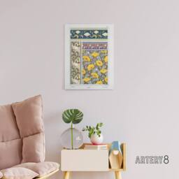 "Artery8 Poppy Flower Canvas Wall Art Print Vintage Floral Verneuil - Size: W24"" x H32""" - thumbnail 3