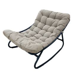 Artemis Home Solace Outdoor Rocking Chair & Stool in Light Brown - thumbnail 3