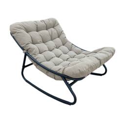 Artemis Home Solace Outdoor Rocking Chair & Stool in Light Brown - thumbnail 4
