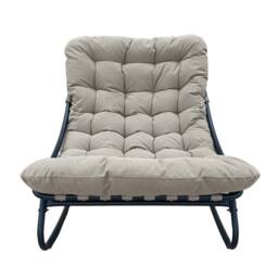Artemis Home Solace Outdoor Rocking Chair & Stool in Light Brown - thumbnail 2