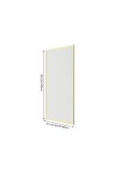 Living and Home 180 Degree Rotation Over Bath Shower Screen in Gold - thumbnail 7