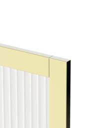 Living and Home 180 Degree Rotation Over Bath Shower Screen in Gold - thumbnail 4