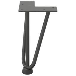 Berkfield Home Hairpin Table Legs 4 pcs Anthracite 20 cm Solid Steel in Dark Grey - thumbnail 5