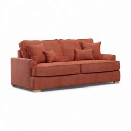 The Great Sofa Company Ophelia 3 Seater Chenille Sofa in Red - thumbnail 2