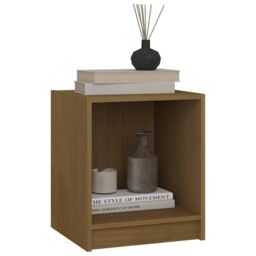 Berkfield Home Bedside Cabinets 2 pcs Honey Brown 35.5x33.5x41.5 cm Solid Pinewood - thumbnail 4
