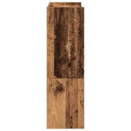 Berkfield Home Shoe Rack Old Wood 60x25x81 cm Engineered Wood in Brown - Size: 60 x 25 x 81 cm - thumbnail 5