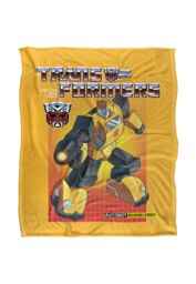 Hasbro Transformers Bumblebee Silky Touch Super Soft Throw Blanket 152x127cm in White - Size: 152x127 cm - thumbnail 1