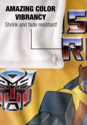 Hasbro Transformers Bumblebee Silky Touch Super Soft Throw Blanket 152x127cm in White - Size: 152x127 cm - thumbnail 4