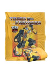 Hasbro Transformers Bumblebee Silky Touch Super Soft Throw Blanket 152x127cm in White - Size: 152x127 cm - thumbnail 2