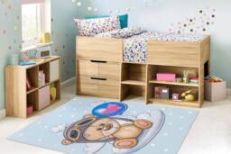 RugsX Bambino Rug in Blue - Size: 80 cm x 150 cm - thumbnail 4