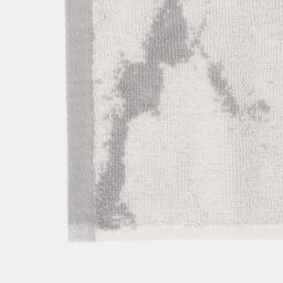 OHS 100% Cotton Marble 2 x Bath Towel Hotel Luxury Bath Soft Absorbent in Light Grey - thumbnail 2