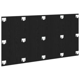 Berkfield Home Black Oak Headboard 160x1.5x80 cm Made from Engineered Wood - thumbnail 4