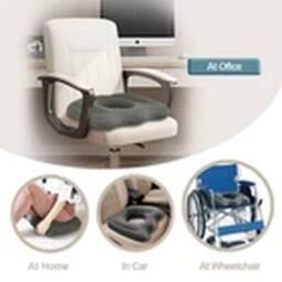 Havendro Inflatable Donut Ring Cushion Pillow Wheelchairs Seat Cushion in Grey - thumbnail 4