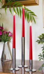 Silver Editions Ionic Large Candlestick 23cm in Silver - Size: Medium - thumbnail 2