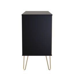 Ready Assembled 2 U Metro 3 Drawer TV Unit (Ready Assembled) in True Black - Size: Medium - thumbnail 5