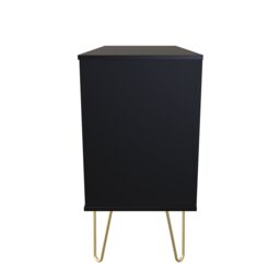 Ready Assembled 2 U Metro 3 Drawer TV Unit (Ready Assembled) in True Black - Size: Medium - thumbnail 9