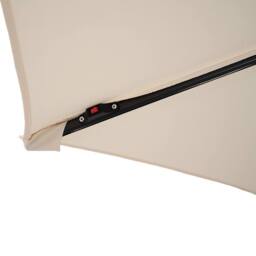 Monstershop LED Cantilever Parasol 3m - Cream in Beige - thumbnail 9