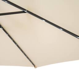 Monstershop LED Cantilever Parasol 3m - Cream in Beige - thumbnail 8