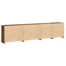 Berkfield Home Sideboard with LED Lights Old Wood 283x37x67 cm Engineered Wood in Brown - Size: 283 x 37 x 67 cm - thumbnail 9