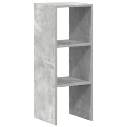 Berkfield Home Durable Bookcase Stackable Concrete Grey 30x30x80 cm Engineered Wood - Size: 30 x 30 x 80 cm - thumbnail 3