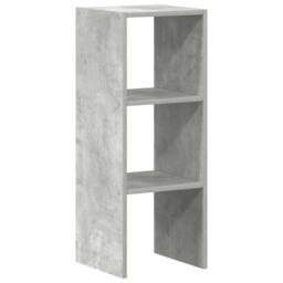 Berkfield Home Durable Bookcase Stackable Concrete Grey 30x30x80 cm Engineered Wood - Size: 30 x 30 x 80 cm - thumbnail 6