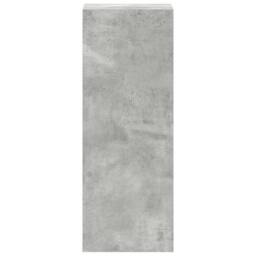 Berkfield Home Durable Bookcase Stackable Concrete Grey 30x30x80 cm Engineered Wood - Size: 30 x 30 x 80 cm - thumbnail 5