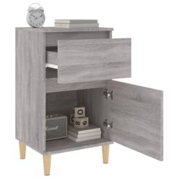 Berkfield Home Bedside Cabinets 2 pcs Grey Sonoma 40x35x70 cm - Size: 40 x 35 x 70 cm - thumbnail 5