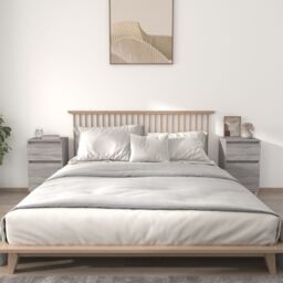 Berkfield Home Bedside Cabinets 2 pcs Grey Sonoma 40x35x70 cm - Size: 40 x 35 x 70 cm - thumbnail 1