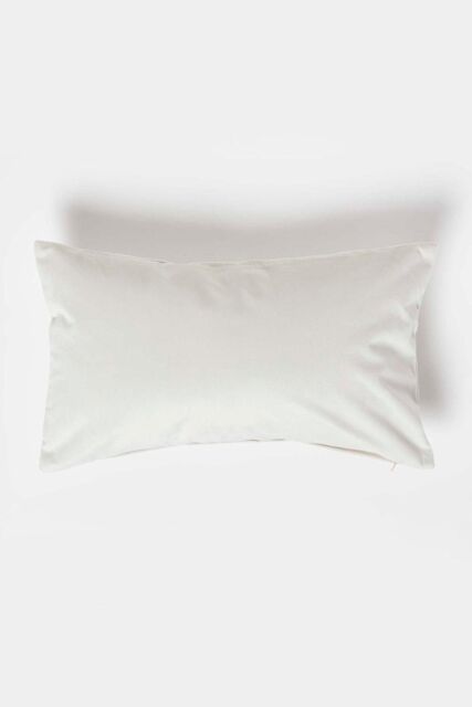 Homescapes Luxury Soft Velvet Cushion in Cream - Size: 30 cm x 50 cm - image 1