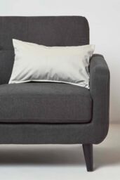 Homescapes Luxury Soft Velvet Cushion in Cream - Size: 30 cm x 50 cm - thumbnail 2