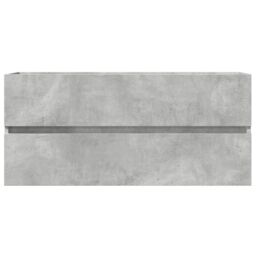 Berkfield Home Sink Cabinet Concrete Grey 100x38.5x45 cm Engineered Wood - thumbnail 4