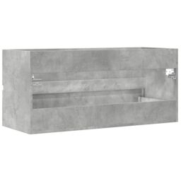 Berkfield Home Sink Cabinet Concrete Grey 100x38.5x45 cm Engineered Wood - thumbnail 6