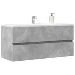 Berkfield Home Sink Cabinet Concrete Grey 100x38.5x45 cm Engineered Wood - thumbnail 1