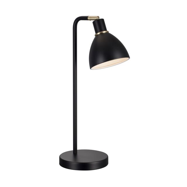 Nordlux Vintage Indoor Table Lamp Black Metal E14 Adjustable Head - Mains Powered, IP20 - image 1