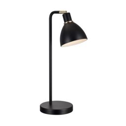 Nordlux Vintage Indoor Table Lamp Black Metal E14 Adjustable Head - Mains Powered, IP20 - thumbnail 1