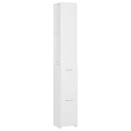 Berkfield Home Bathroom Cabinet White 25x26.5x170 cm Engineered Wood - thumbnail 2