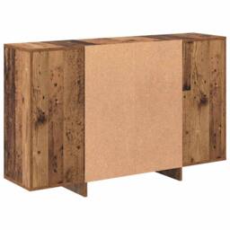 Berkfield Home Sideboard with Shelf Old wood 120 x 30 x 75 cm Engineered wood in Brown - thumbnail 7